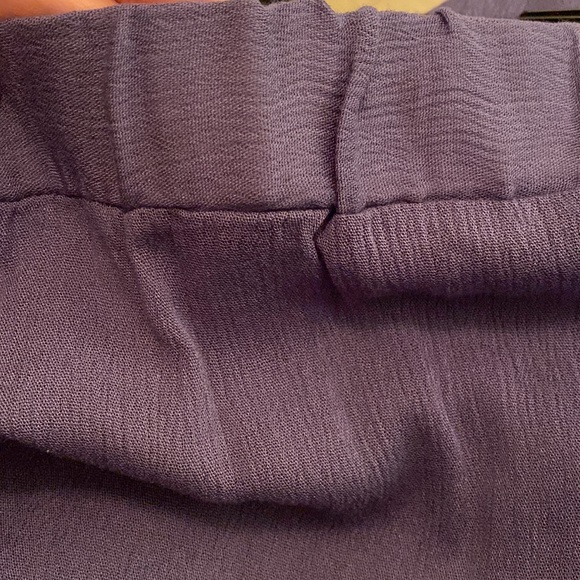 SHEIN FULL LENGTH PURPLE RAYON SKIRT-wide and flowing layered - Picture 4 of 4